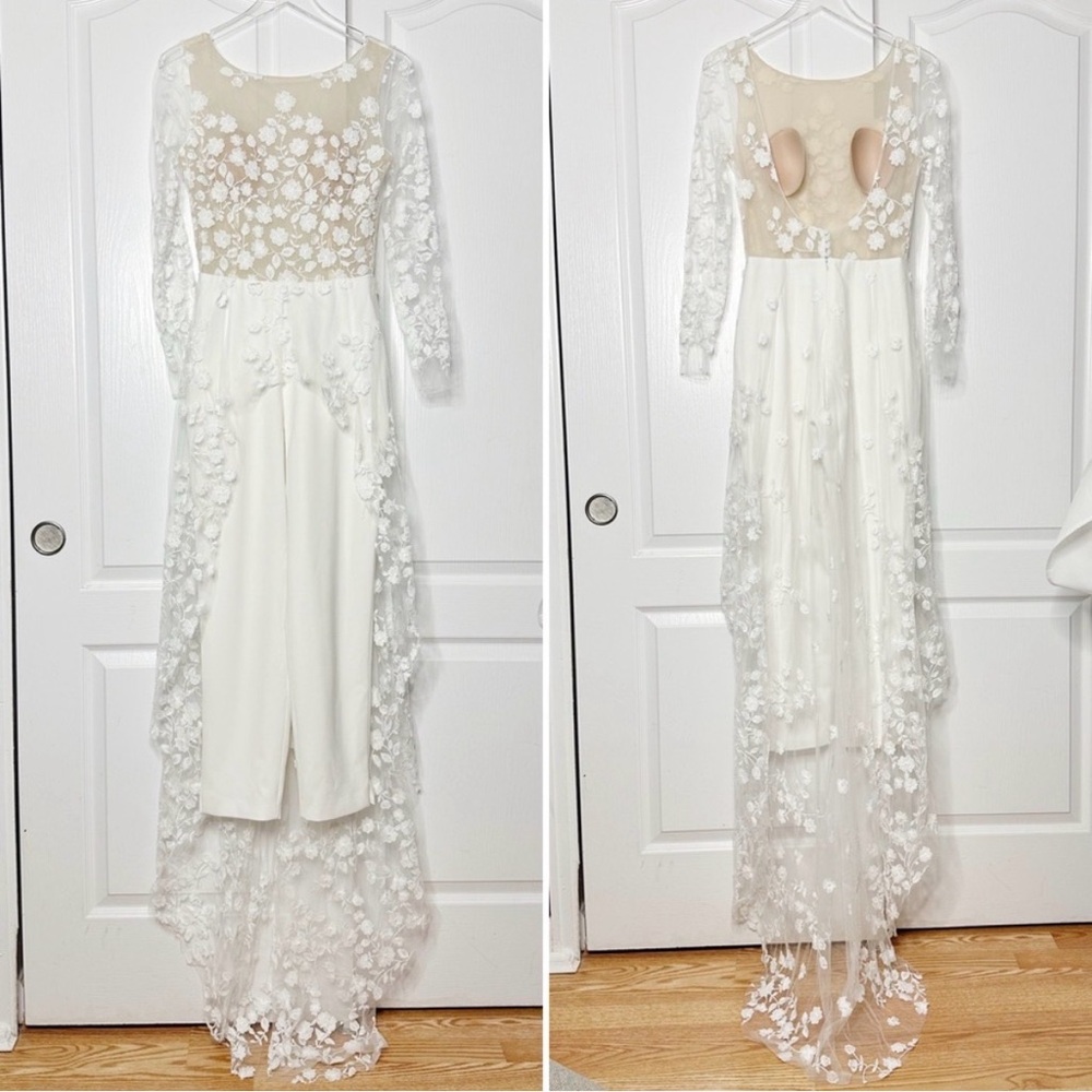 Rime Arodaky White Floral Jumpsuit - Picture 2 of 8